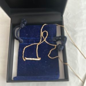 Brand New with Tags 1/6 carat Diamond bar necklace